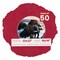 Red Suede Mat Board for 22x22 Frames - Circle Opening for 16x16 Photos